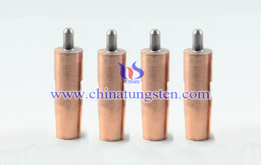 copper bonded tungsten electrode image