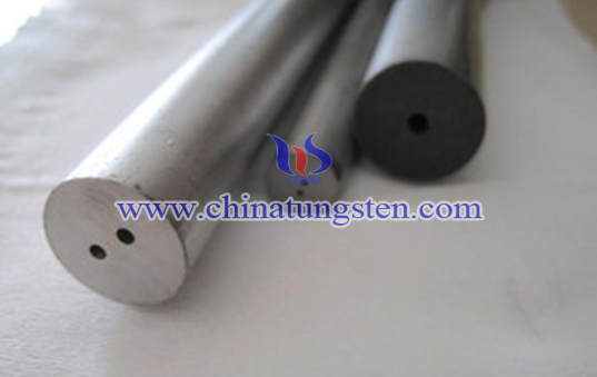 double straight holes tungsten carbide rod image