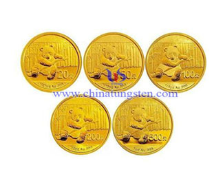 tungsten gold coin image